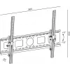 TV-kinnitus TB TB-851 kuni 100-tollistele teleritele, max koormus 90 kg, VESA 800x600