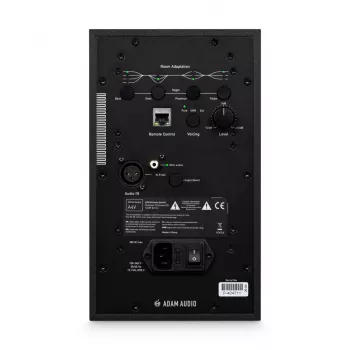 Stuudiomonitorid ADAM AUDIO A4V Must, 2-suunalised, 90W RMS, 4-tolline bassikõlar, LED-ekraan, rack'ile paigaldatav