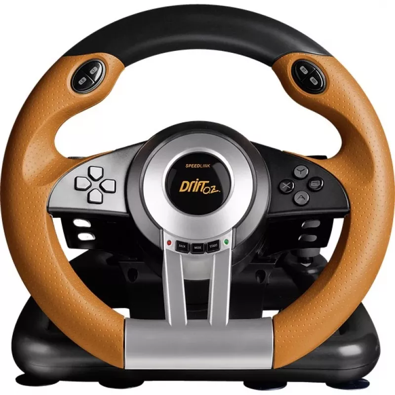 Rool + pedaalid Speedlink DRIFT O.Z. must hall oranž