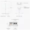 Ubiquiti UISP kahe toitega injektor 2,5 Gigabit Ethernet 48 V