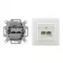 Pistikupesa RJ-45 Rutenbeck 136112070 Valge