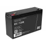 Suletud pliiaku (VRLA) AGM aku roheline Cell 6V 12Ah, 94×151×50 mm, 1,65 kg