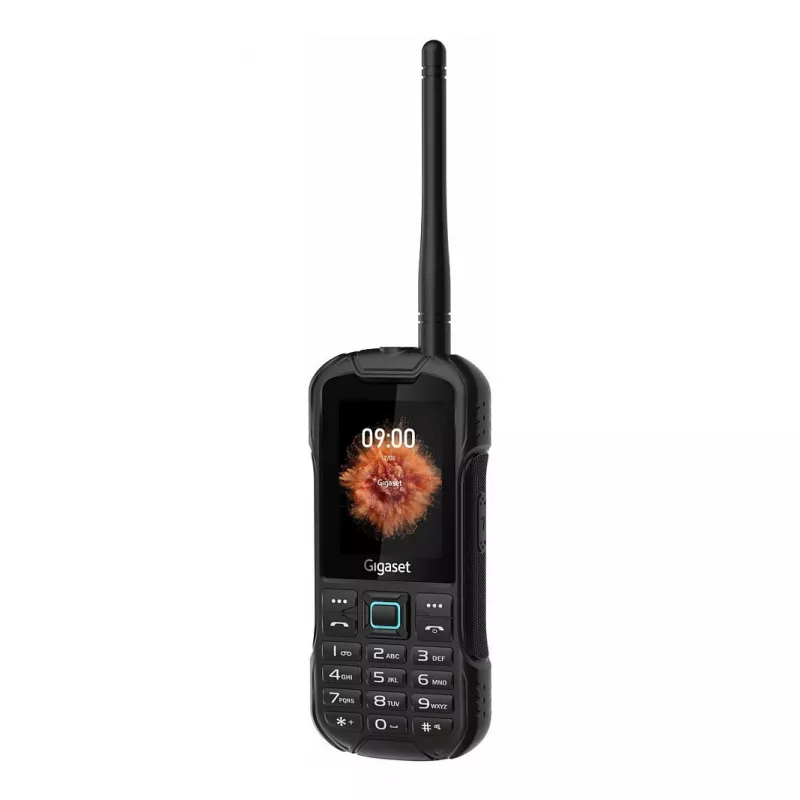 GIGASET GLX 8 ACTIVE must 6,1 cm 2,4-tolline ekraan Push-to-talk funktsioon 2500 mAh aku IP68 2 MP kaamera Dual-SIM Bluetooth