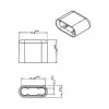 Pistikupesa turvakate DeLOCK 64008 USB USB-C Must