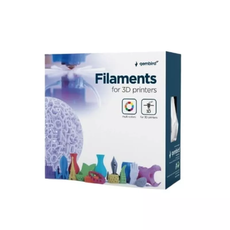 GEMBIRD 3D-printimise filament PLA 1.75 mm valge 1 kg