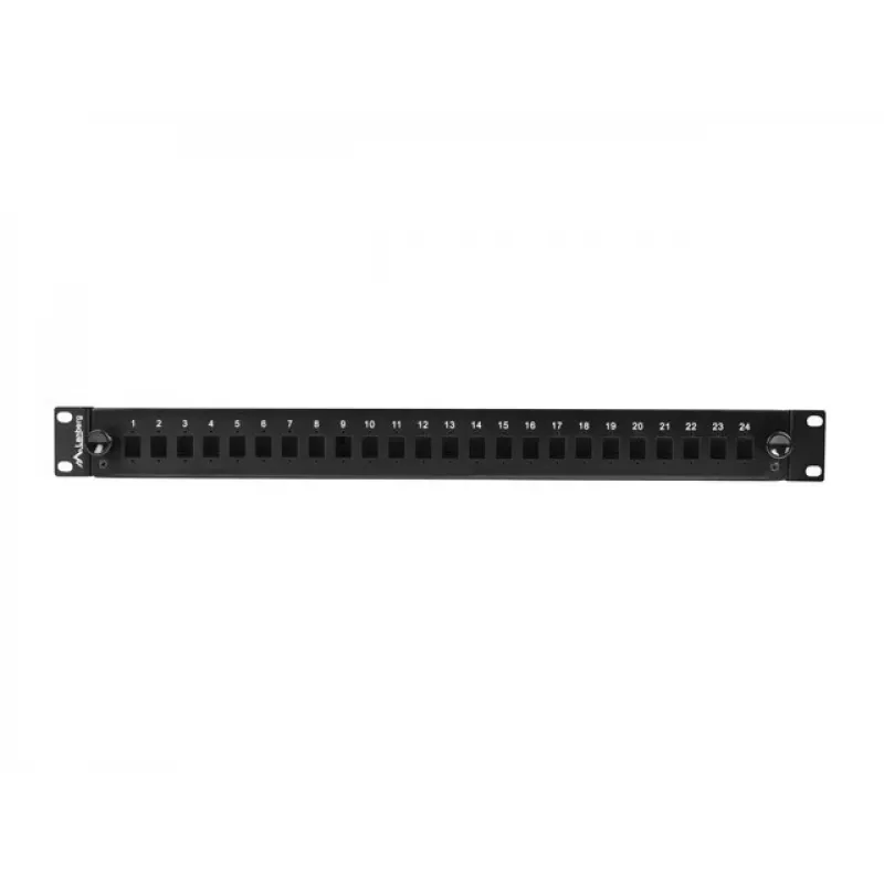 Valguskaabli jaotuskarp Rack 1U 24x SC LC 19