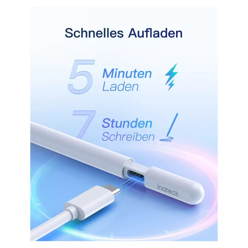 Pliiats Stylus Inateck PCL005_Valge — ühildub mudelitega iPad Pro, iPad Mini, iPad 6–10