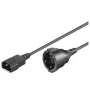 Microconnect PE130200 toitekaabel Must 2 m C14 ühenduspesa