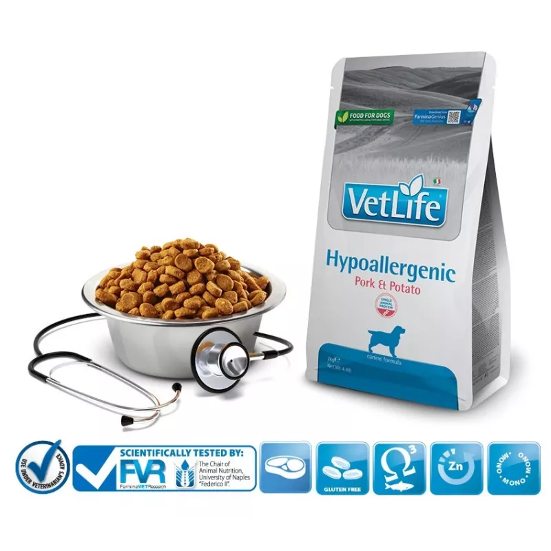 FARMINA Vet Life Hypoallergenic sealiha ja kartul - kuiv koeratoit - 2 kg