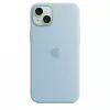 Silikoonümbris Apple iPhone 15 Plus helesinine MagSafe