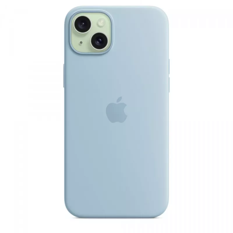 Silikoonümbris Apple iPhone 15 Plus helesinine MagSafe