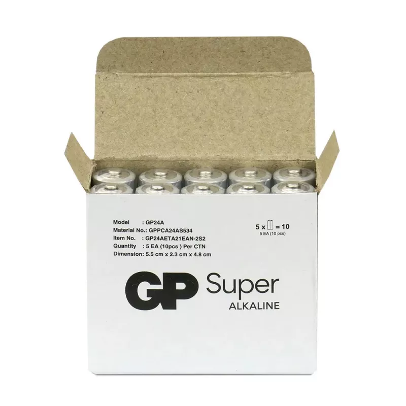 Alkaline AAA patareid GP Battery SUPER 1.5V — 10 tk pakend