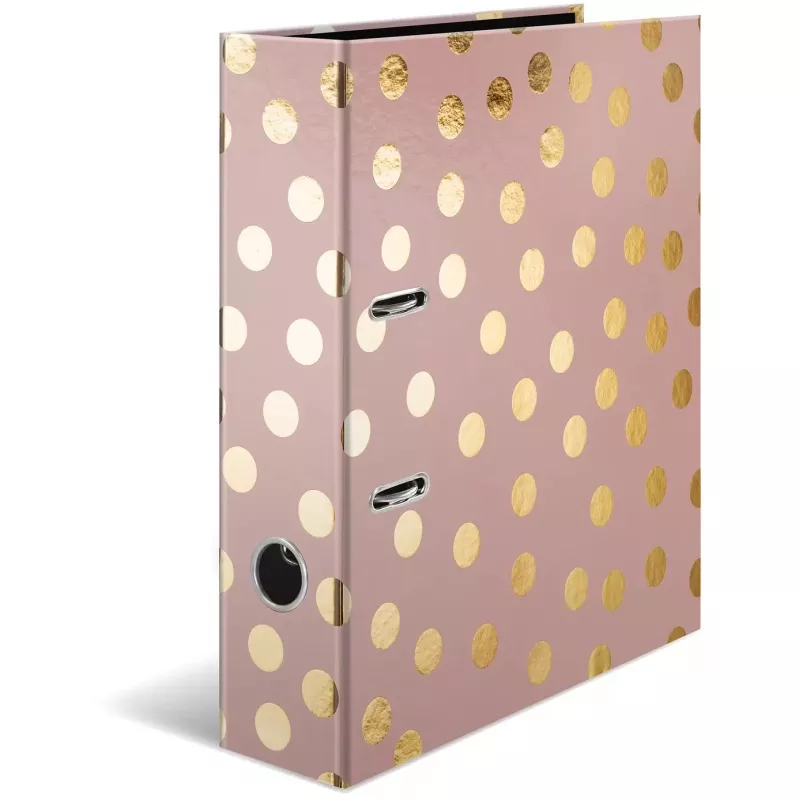Ring Binder HERMA 7057 A4 Gold Pink