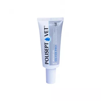 Haavageel JM Sante Polisept Vet Silver Pro 30 ml — paikne haavahooldus koertele ja kassidele, 30 ml tuub