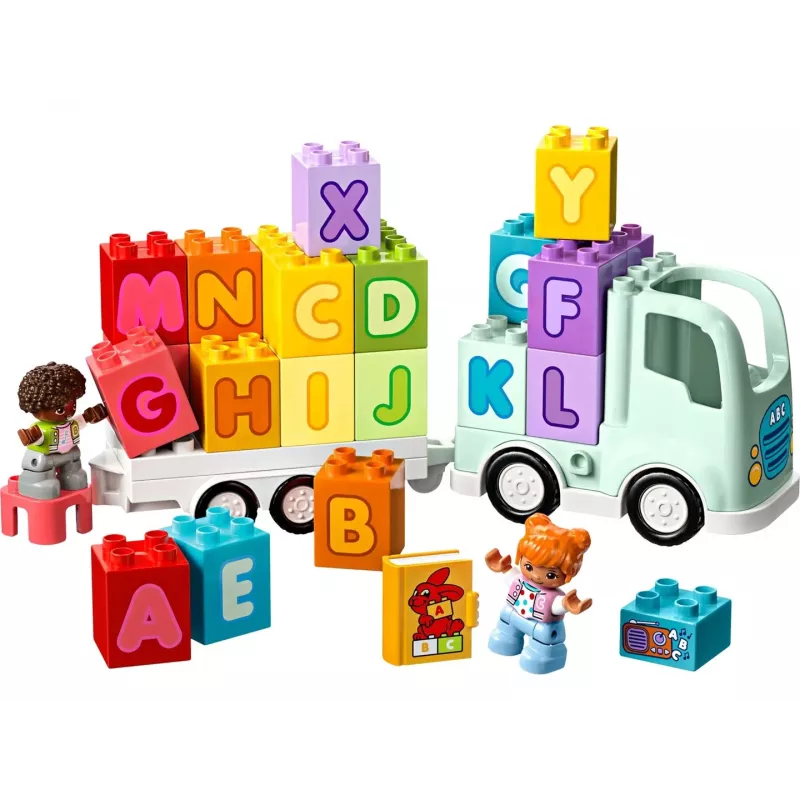 Ehitusmänguasi LEGO DUPLO 10421 ABC Truck, 36 tükki, 2 minifiguuri, vanusele 2+, mõõdud 110×140×70 mm