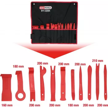 Plastkiilude komplekt ks tools MASTER 11-osaline 911.8205