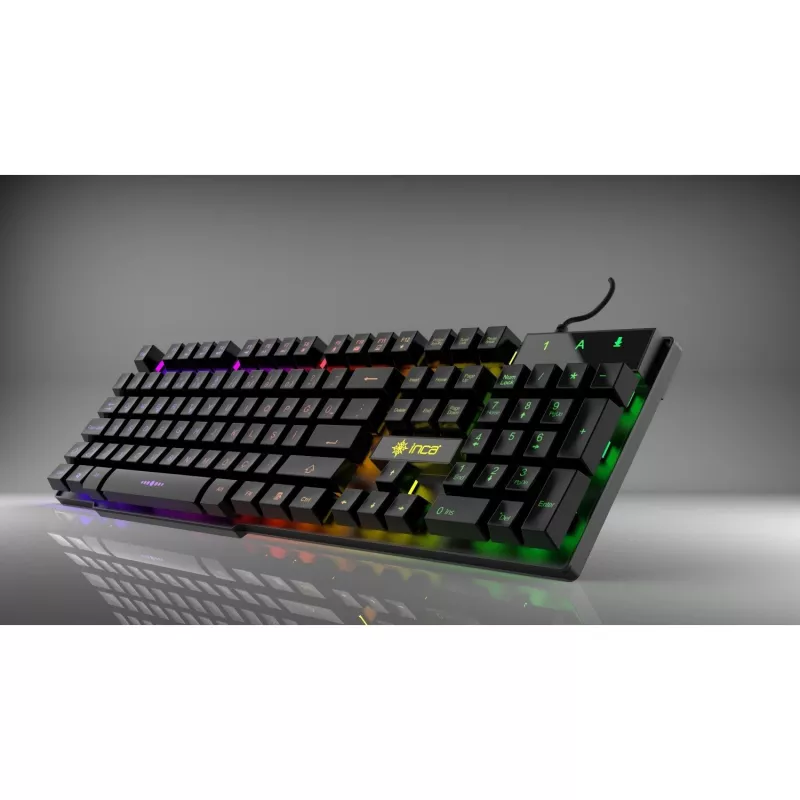 Incase mänguklaviatuur IKG-446 Regenbogen, RGB, saksa paigutusega jaemüük