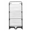 Pesukuivatusrest Leifheit Seaford Must — kuivatuspind 42 m, L760×S700×K1450 mm, kokkupandav ratastega