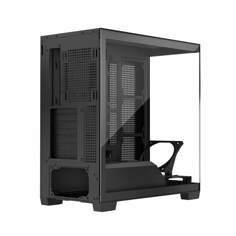 PC korpus MODECOM Volcano Stellar NF ATX miditorn, karastatud klaas, must, toetab ATX/micro ATX, GPU kuni 420mm, CPU jahuti 175mm