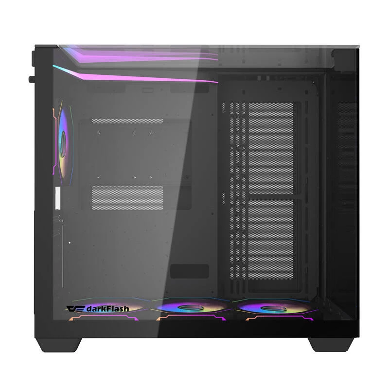 Darkflash TH285 arvutikorpus (must) + 4 ventilaatorit