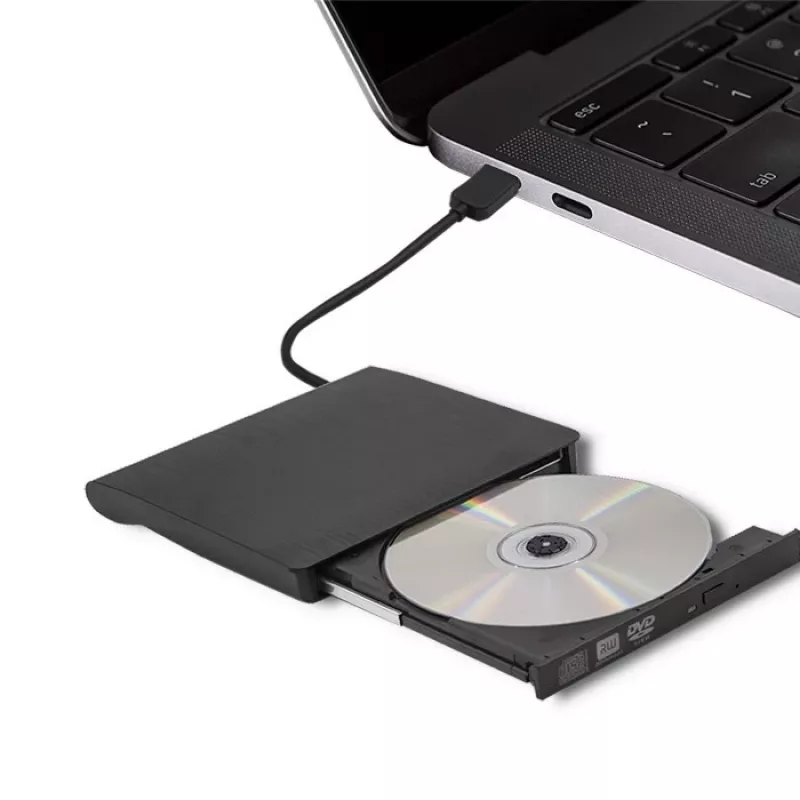 Väline DVD‑RW seade QOLTEC 51857 — USB 3.0, SATA liides, DVD±R 8x, DVD±RW 4x, DVD‑RAM 5x, CD 24x, must