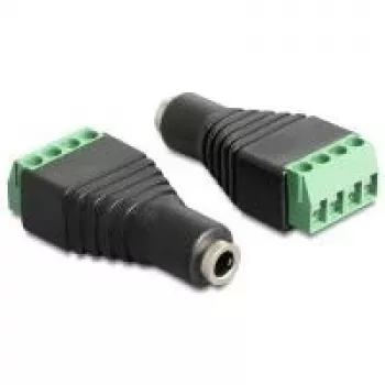 Kaabli soovahetaja DeLOCK 65457 3.5mm 4pin must roheline