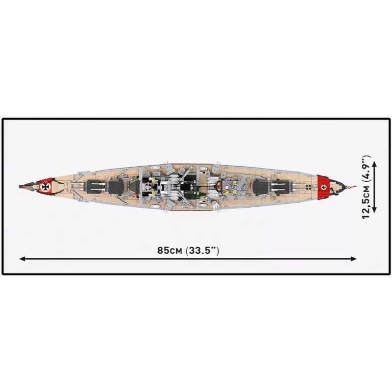 Ehituskomplekt Cobi lahingulaev Bismarck, 3204 osaga – Cobi CO BI-4860