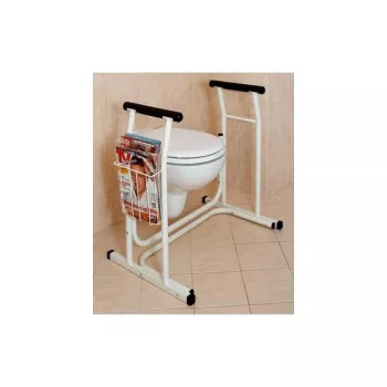 Tualettpott SUNDO 15800 ajalehehoidjaga, terasraam, libisemiskindel, max 114 kg, 485×665×755 mm