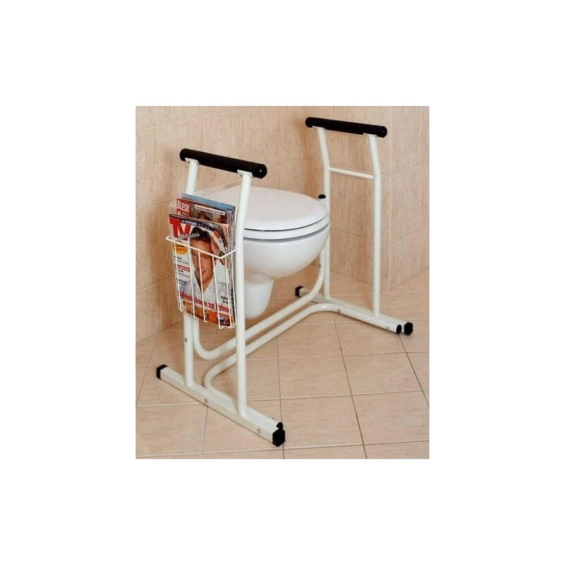 Tualettpott SUNDO 15800 ajalehehoidjaga, terasraam, libisemiskindel, max 114 kg, 485×665×755 mm