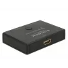 DeLock HDMI 2 - 1 lüliti kahesuunaline 4K 60 Hz - Video/Audio lüliti - 2 x HDMI - Lauapealne
