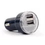 Autolaadija Gembird EG-U2C2A-CAR-02, 12–24 V sisend, 5 V/2,1 A väljund, 2× USB 2.0, must