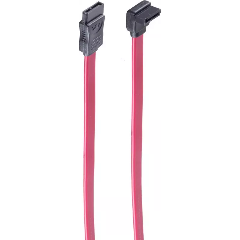 SATA-kaabel ShiverPeaks BS78243-0.5 0,5 m Must Punane