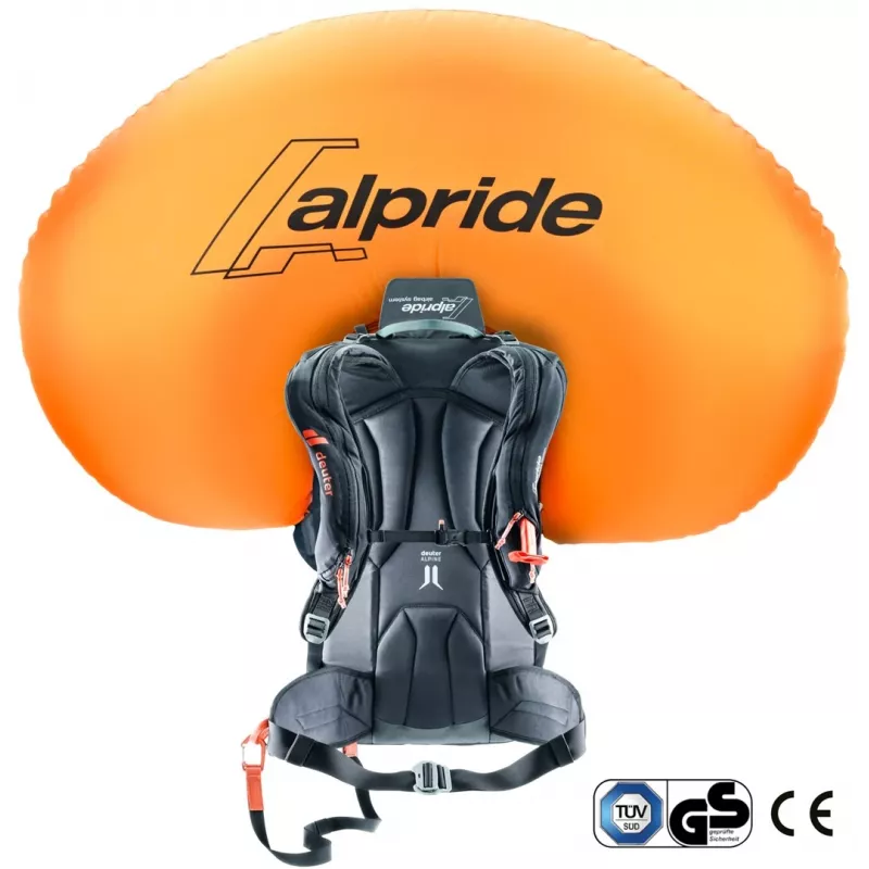 Deuter Alproof 30 SL laviinipakett - Must/Roheline denim