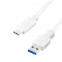 USB-kaabel LogiLink CU0174 USB 3.2 Gen 1 1m USB A USB C valge