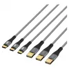 EFB Elektronik USB-A to USB-C kaabelkomplekt 60W QC 3A 3x2m - Digitaalne/Andmeside (USB-AC-00008)
