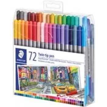 Viltpliiats Staedtler 3200 Peen/Eriti lai Mitmevärviline 72 tk