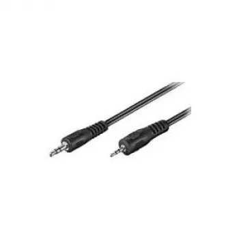 Wentronic Goobay Jack-Jack-ühenduskaabel, Must, 2 m - 3,5 mm pistik (3-kontaktiline, Stereo) > 2,5 mm pistik (3-kontaktiline, Stereo) (50459)