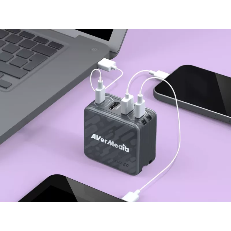 AVerMedia GC313Pro universaalne must vahelduvvoolu kiirlaadimine siseruumides