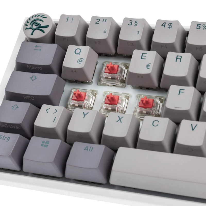 Ducky One 3 SF klaviatuur, mängimiseks, USB, QWERTZ, saksa, hall