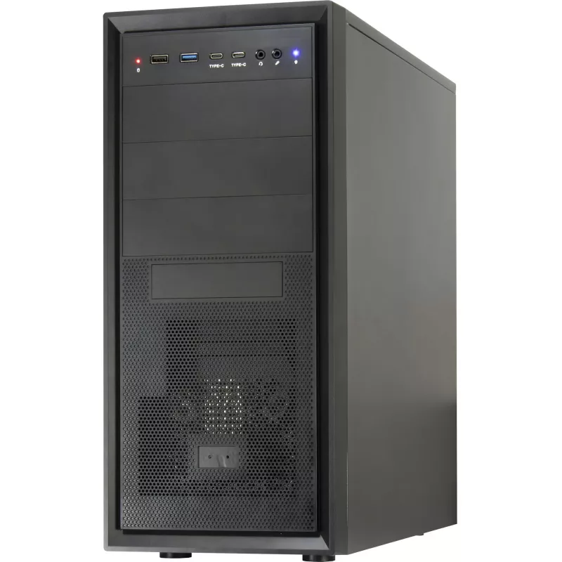 Arvutikorpus Inter-Tech ATX IT-8862 Plaid, värv must