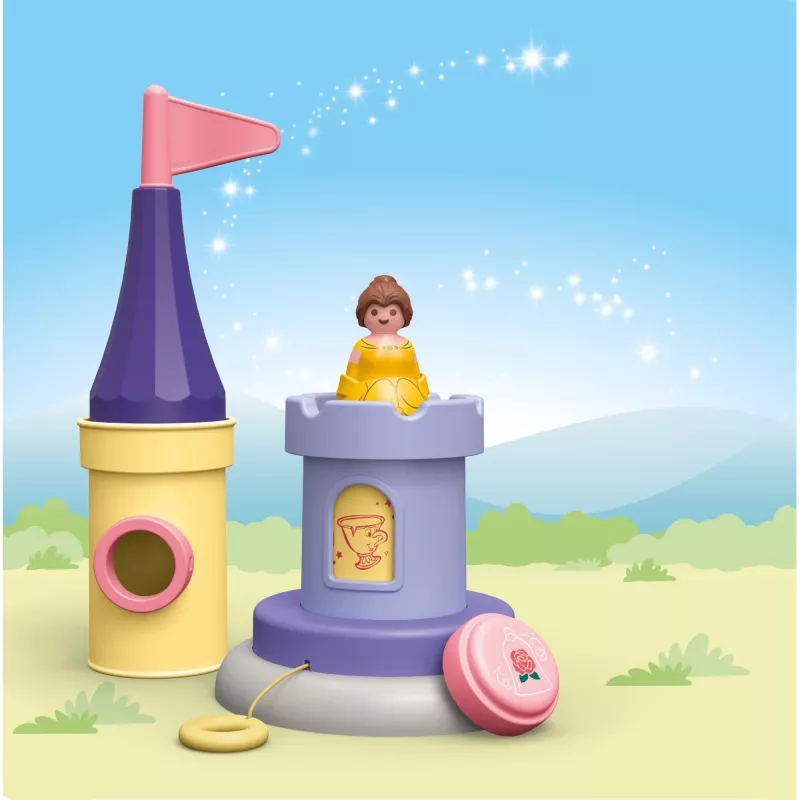 PLAYMOBIL JUNIOR & Disney: Belle'i mängutorn heliga | Mängukomplekt väikelastele vanuses 1-3