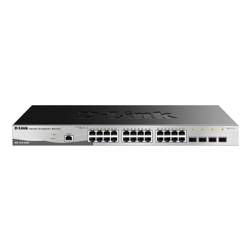 D-Link DGS-1210-28/ME/E võrgulüliti hallatav L2+ Gigabit Ethernet (10/100/1000) 1U Must, Hall