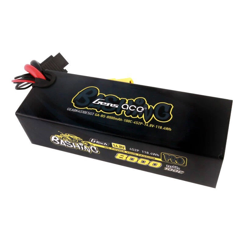 Gens ace 8000mAh 14.8V 100C 4S2P Lipo akupakk