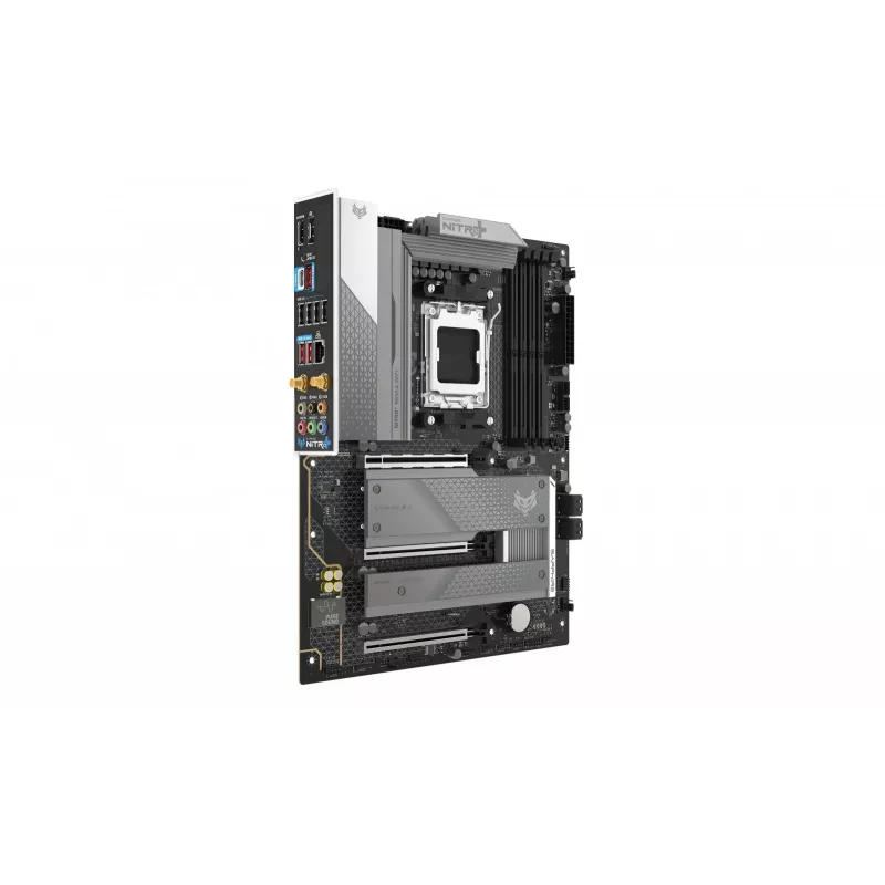 Emaplaat Sapphire NITRO+ B850A WIFI 7 AMD B850 Sokkel AM5 micro ATX, DDR5, 4 DIMM, 256GB, Wi‑Fi 7, 2.5GbE
