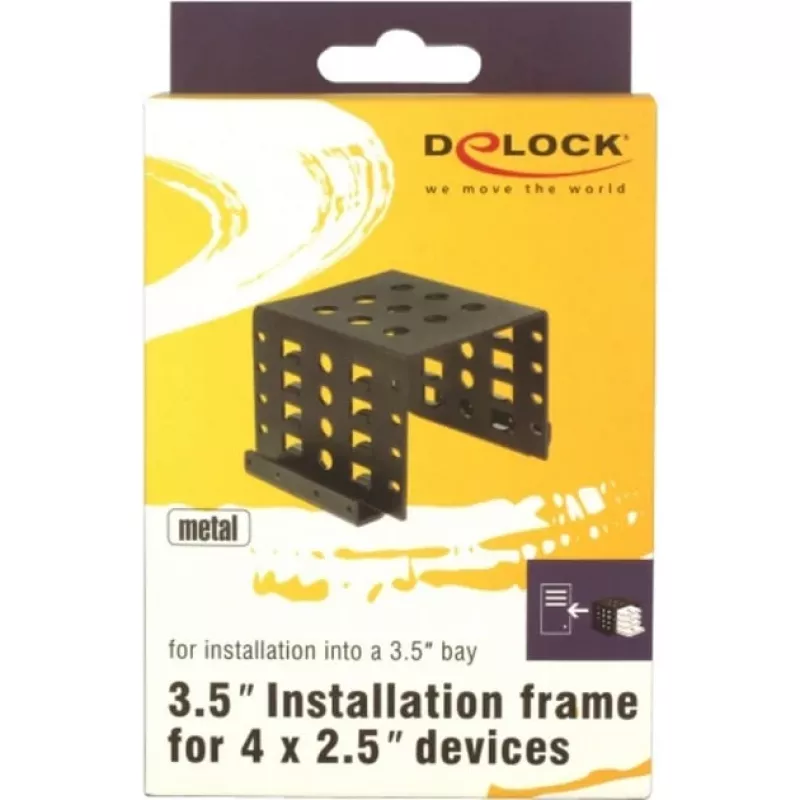 DeLOCK 18271 kinnitusraam 4 x 2,5-tollised kettad 3,5-tollisesse sahtlisse