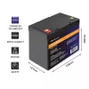 LiFePO4 aku QOLTEC 12,8 V 50 Ah (mudel 53704) varutoiteks ja energia salvestamiseks