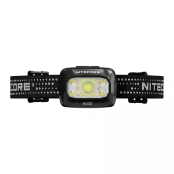 Pealamp Nitecore NU30 — kompaktne kantav LED-pealamp, kuni 500 luumenit, mitu väljundtaset, punase valguse režiim