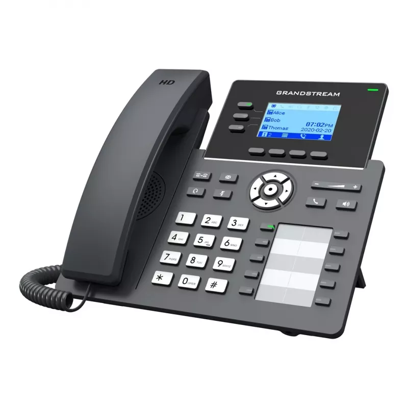Grandstream Networks GRP2604P IP-telefon must 3 liini LCD