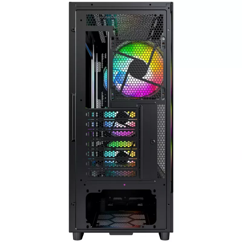 PC Case Montech X5 Midi Tower Must ATX 3x140mm Fans