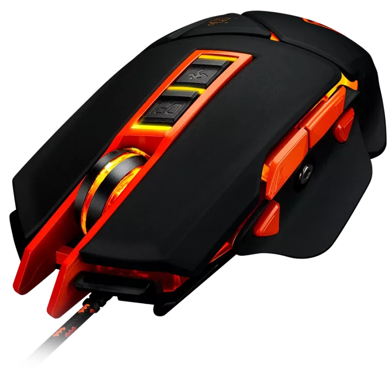 CANYON hiir Hazard GM-6 LED juhtmega must oranž